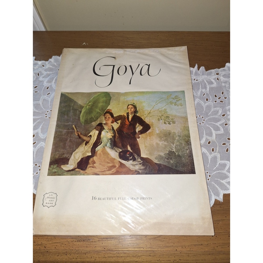 Vintage 1954 Goya Harry N Abrams Art Book 16 Full Color Prints Frederick S Wight